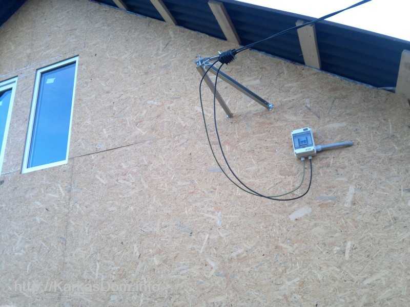Ввод электричества в дом проводом сип