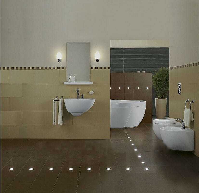 Лучшие варианты освещения в ванной — правила и дизайн