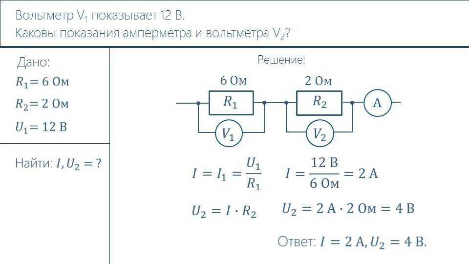 Показания идеального амперметра формула
