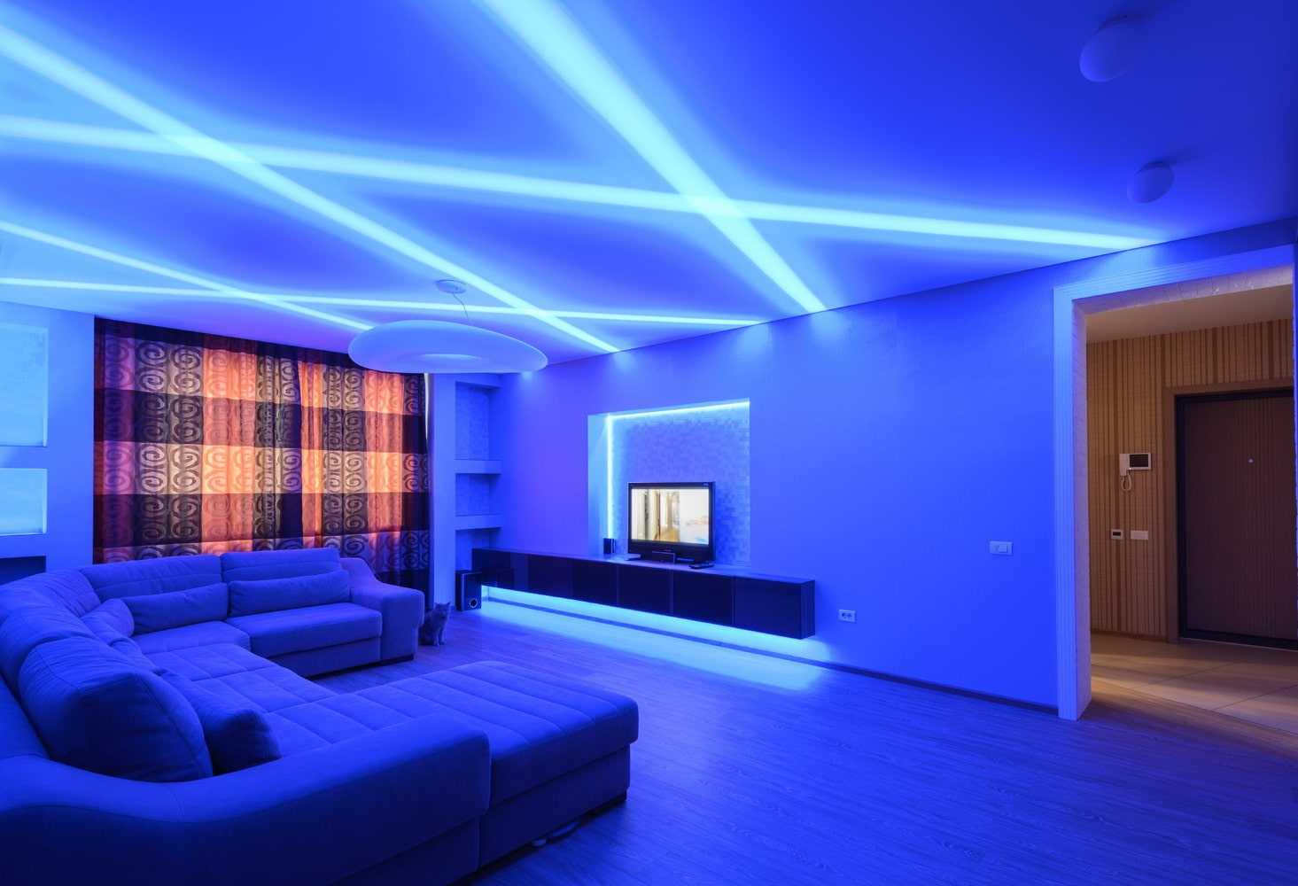Светодиодная подсветка своими руками - как сделать в квартире, диодное освещение на кухне, для лестницы, мебели, штор и цветов, монтаж led панелей +фото