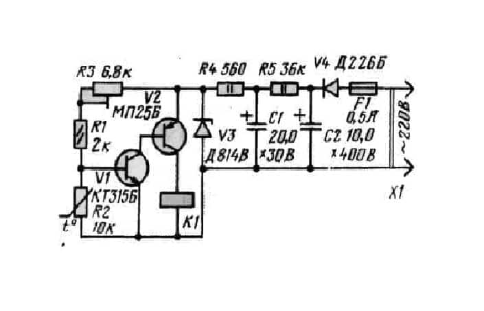 Простая и надёжная схема терморегулятора для инкубатора