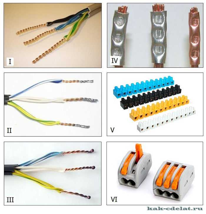 Соединение проводов и кабелей
