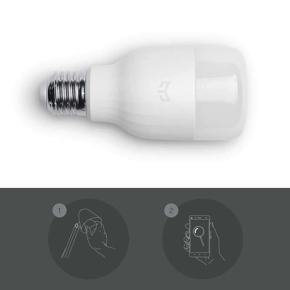 Обзор yeelight smart led bulb 1s (color) с приложением для android и google (local) home