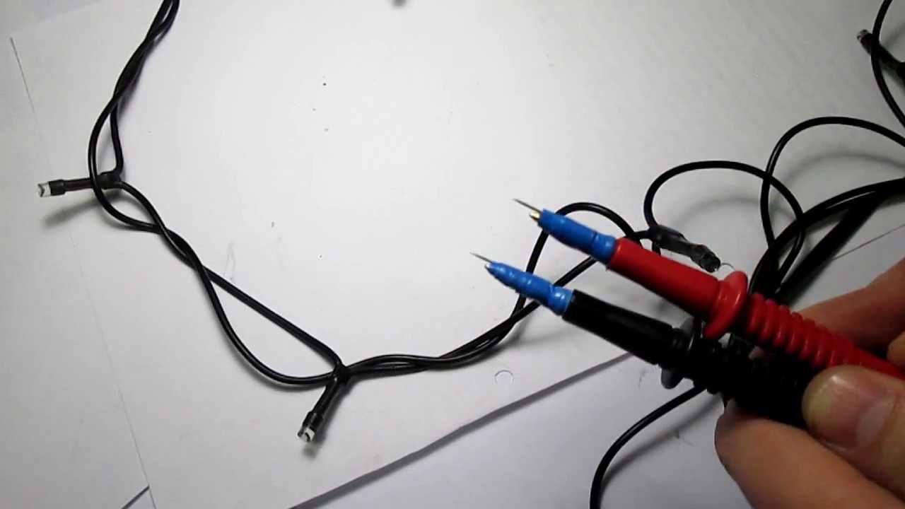 Как починить гирлянду, если оторвались провода либо сгорела лампочка