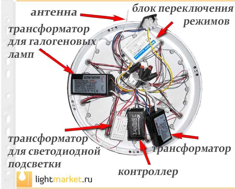 Простой ремонт люстры с пультом управления своими руками | радиобездна