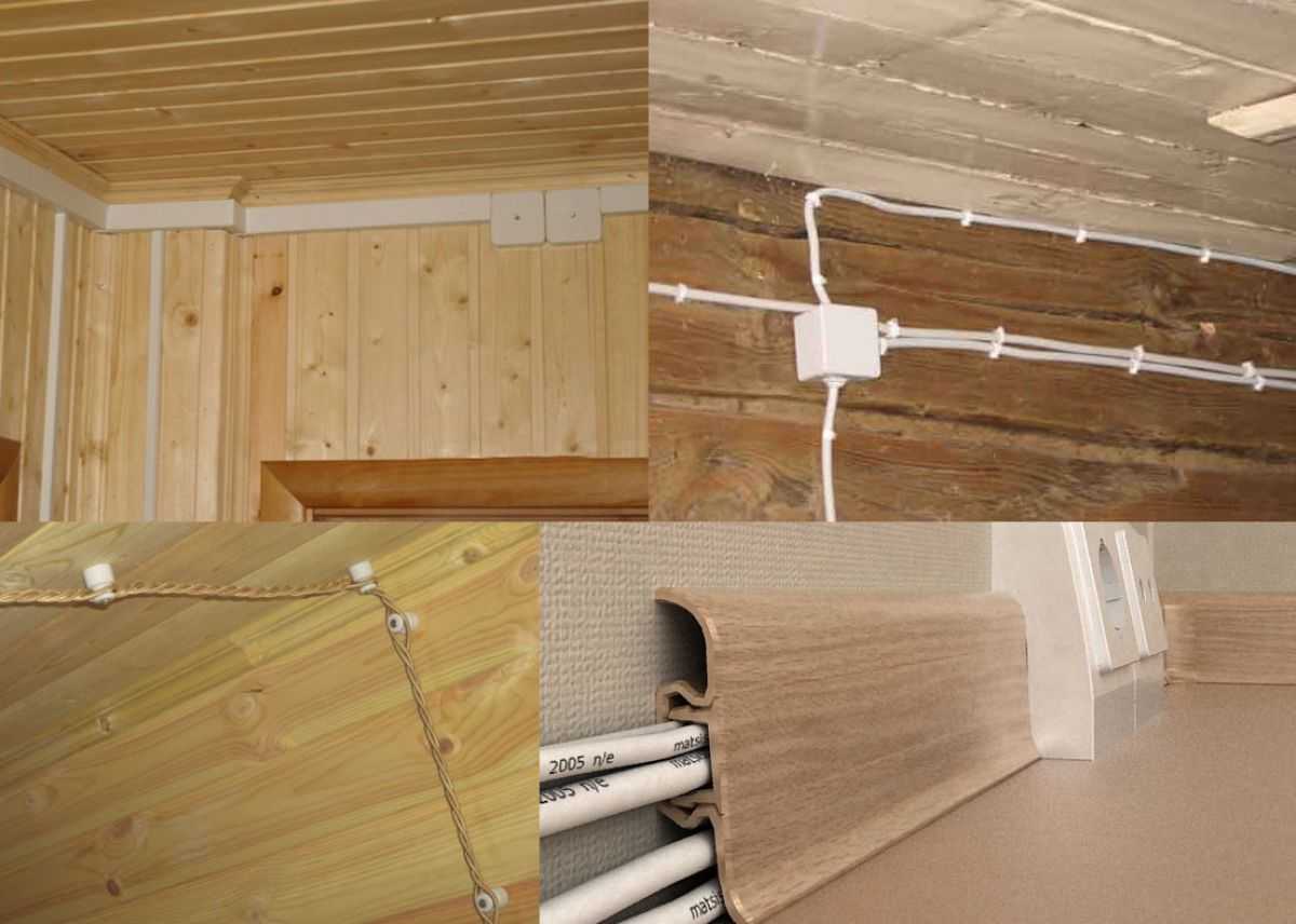 Скрытая проводка в деревянном доме — приятно глазу и безопасно, если работал профессионал