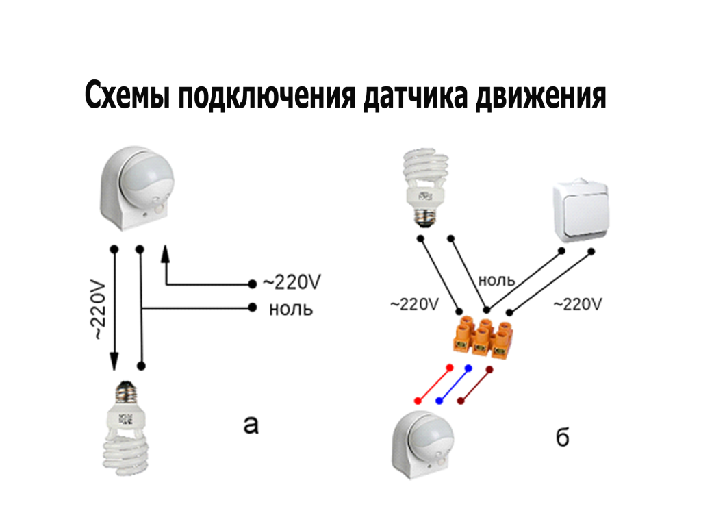 Схема подключения датчика движения для освещения: разбор и инструкция по установке