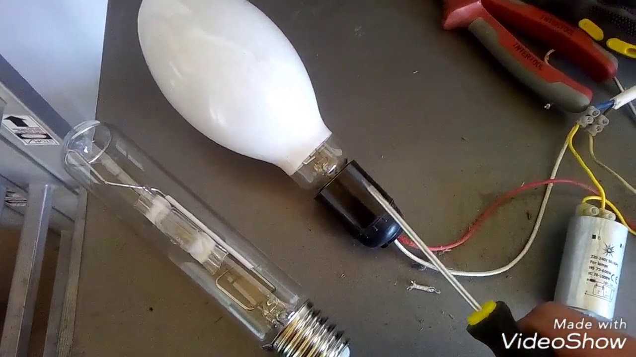 Подключение лампы дрл