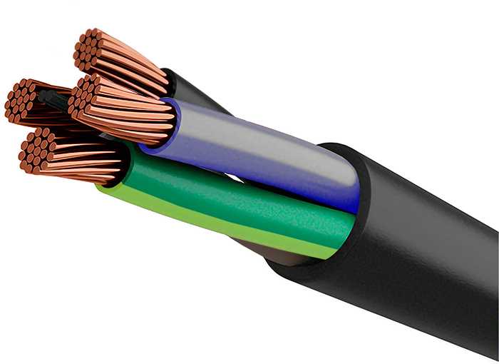 Выбор сечения силового кабеля кг и кг-хл (1, 2, 3, 4 жилы) в зависимости от силы тока (сварочного)