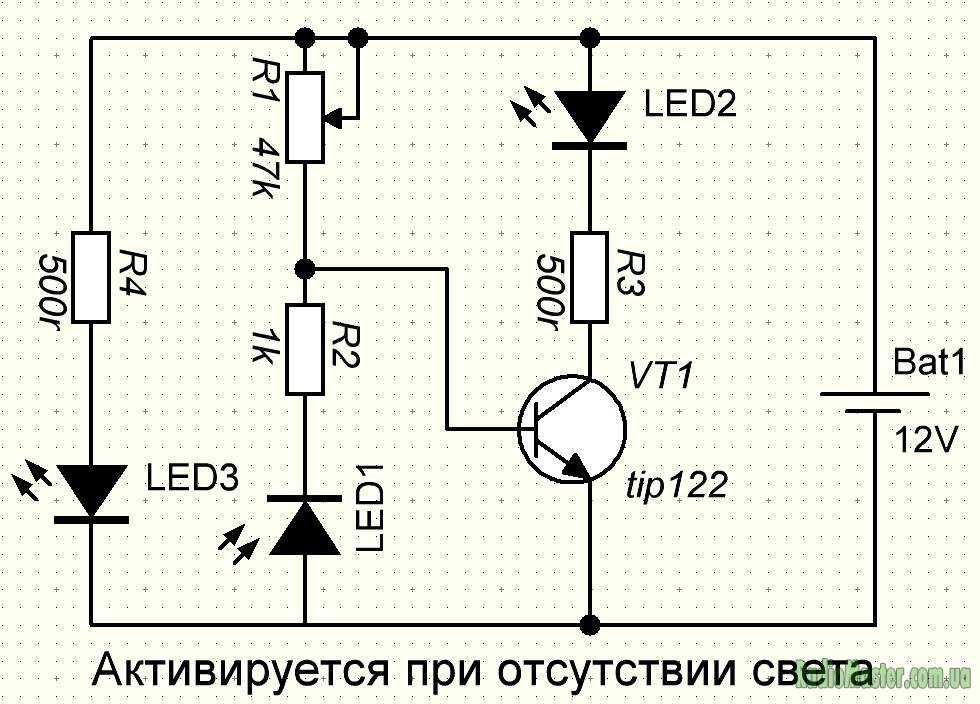 Схема сумеречного выключателя с реле: выкладываем по полочкам