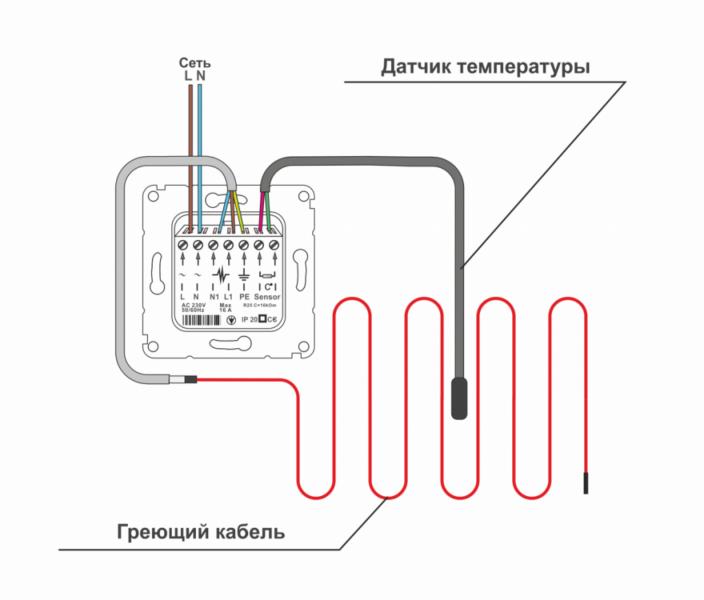 Датчик температуры для теплого пола: подключение и установка, монтаж, как подключить терморегулятор без датчика температуры, как установить, фото и видео