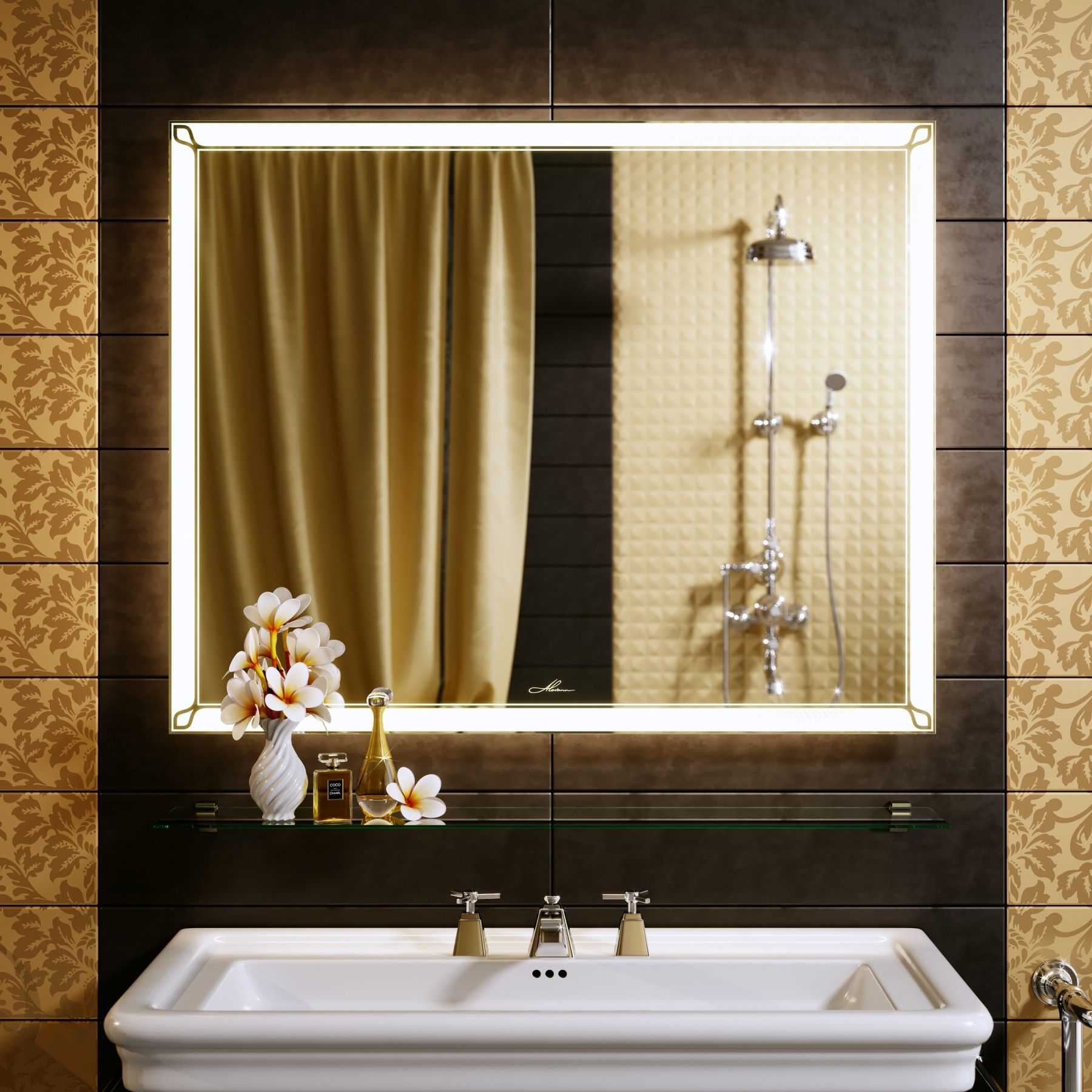 Подсветка зеркала в ванной: лучшие идеи и способы