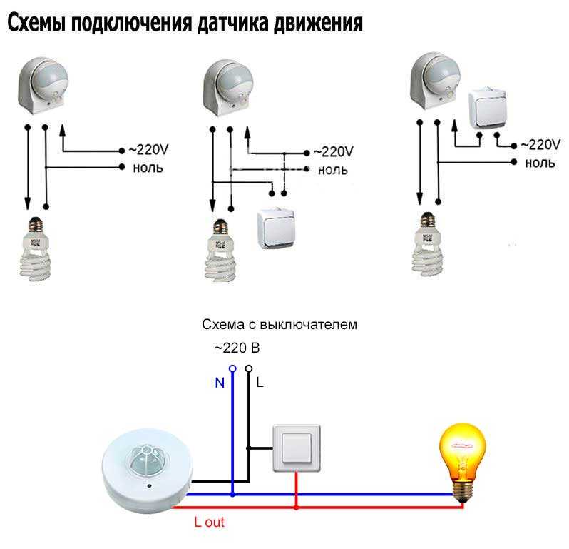 Как подключить датчик движения к лампочке - всё о электрике