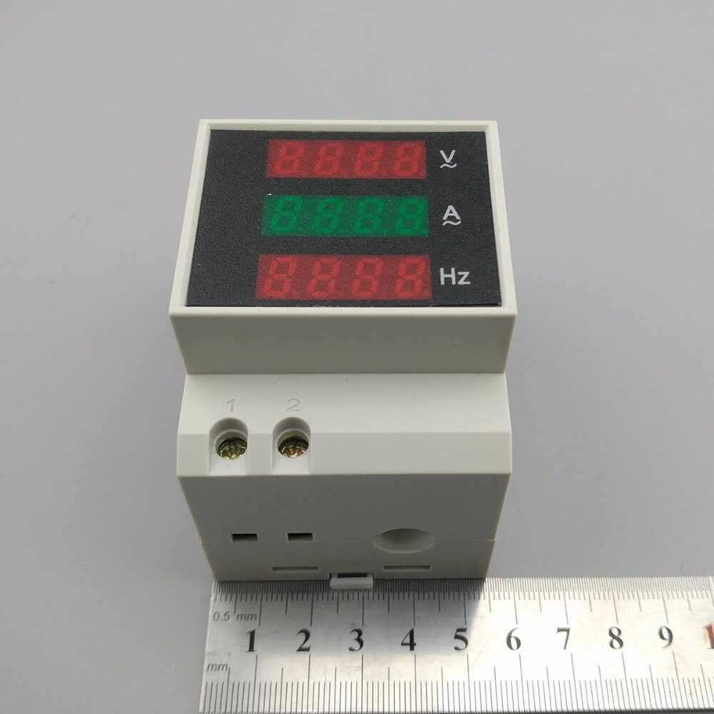 Амперметр/вольтметр (вольтамперметр, ампервольтметр) на дин рейку вар-м01 ас100-450в