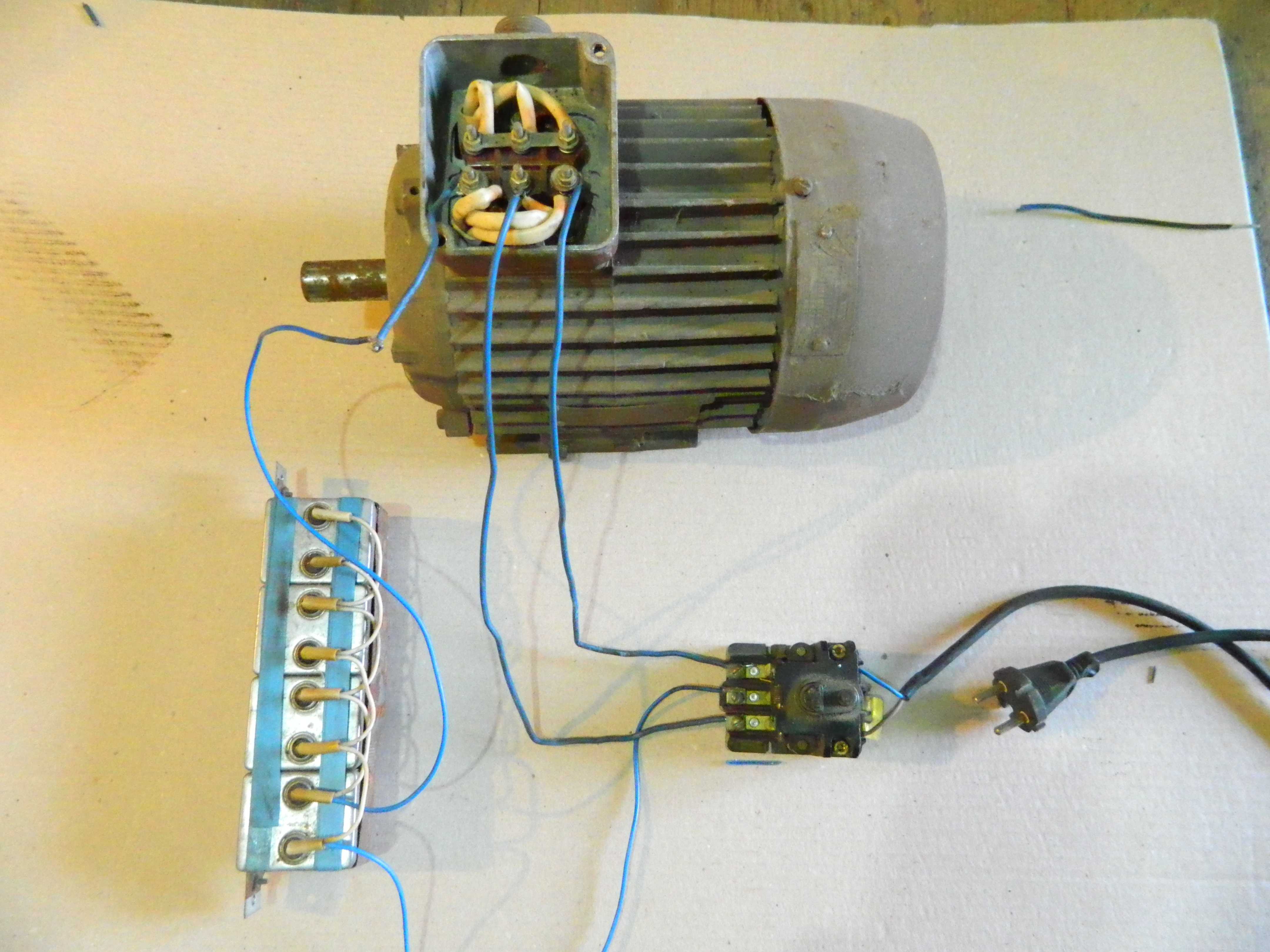 Подключение однофазного двигателя : с конденсатором, схемы, видео