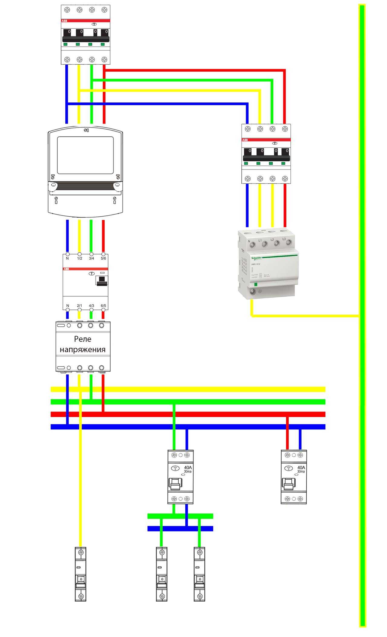 Опс-1: схема подключения, расшифровка электрика