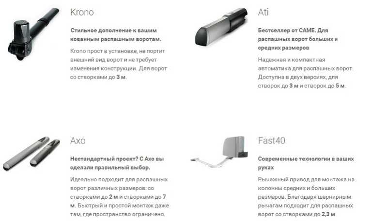 Схема подключения came