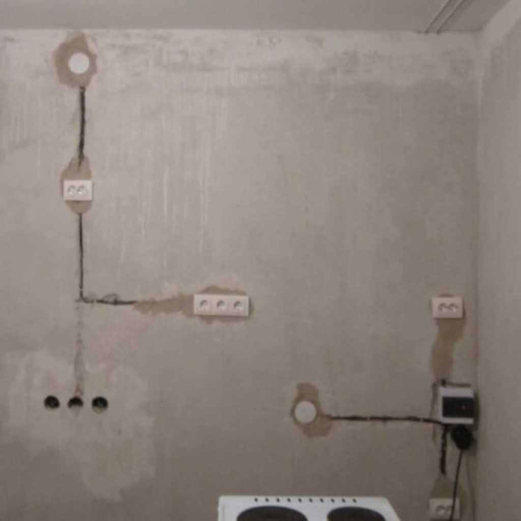 Электропроводка на кухне — схема разводки и монтаж