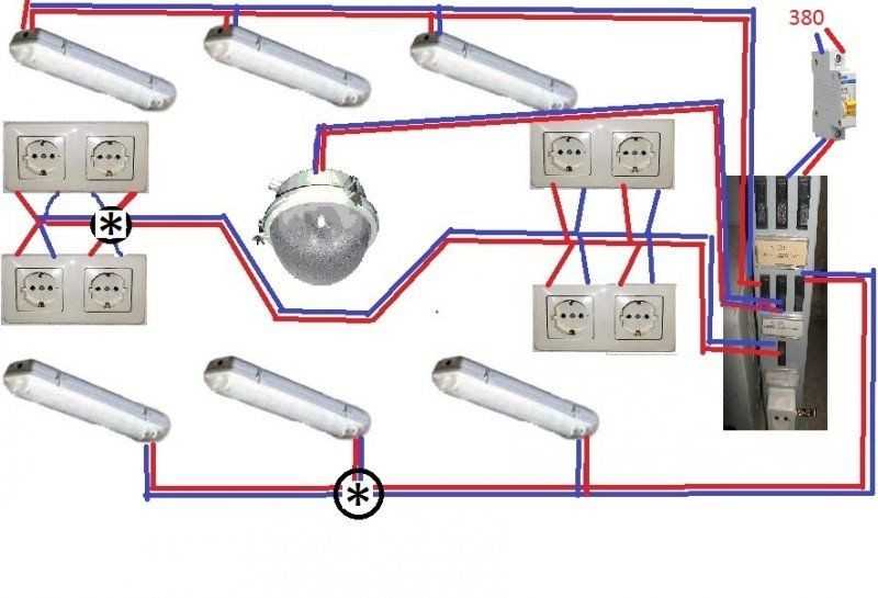 Электропроводка в гараже своими руками: схема, фото, пошаговая инструкция