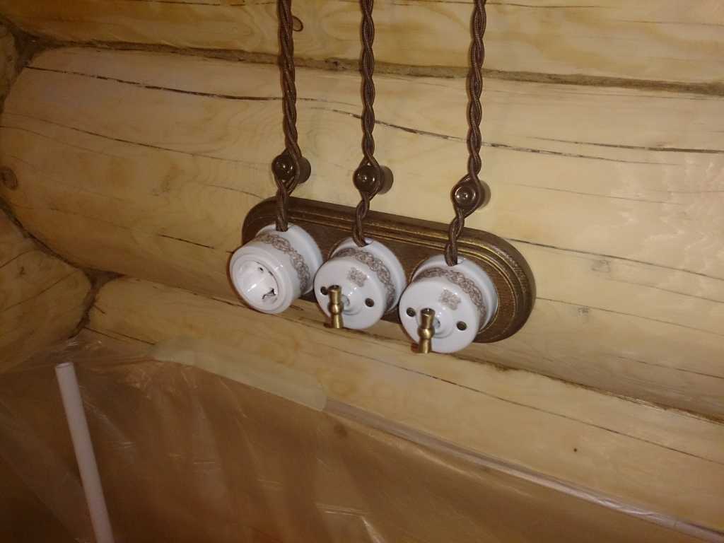 Ретро проводка в деревянном доме - монтаж проводки своими руками