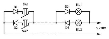 Как правильно подключить люстру с 2, 3 проводами, к двойному выключателю