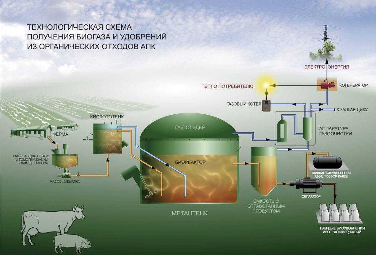 Биогаз своими руками: газ из навоза в домашних условиях, установка для фермерского хозяйства, видео как получить метан