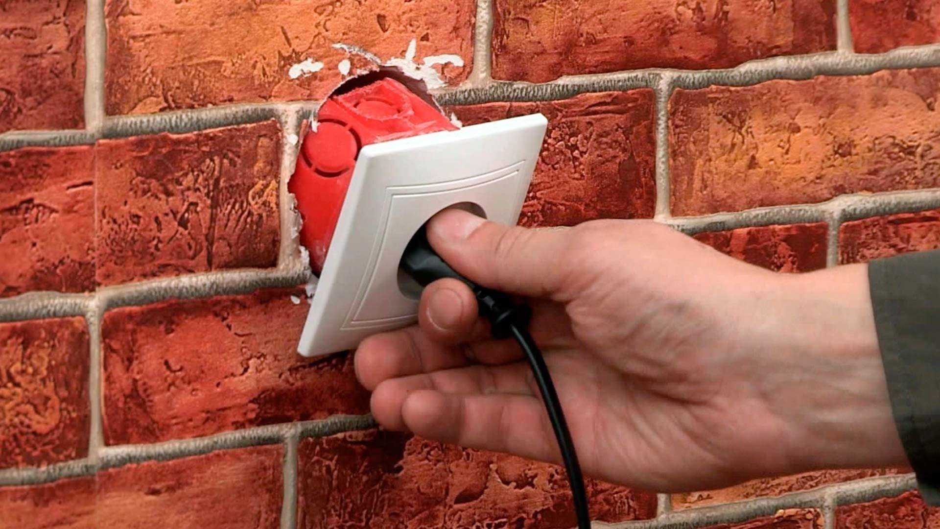 Как закрепить розетку в бетонной стене - клуб мастеров