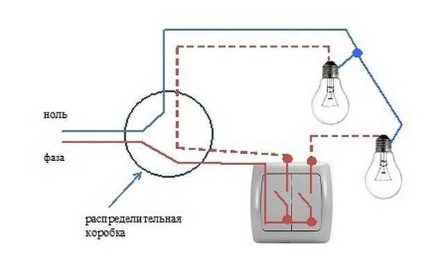 Как подключить лампочку через выключатель