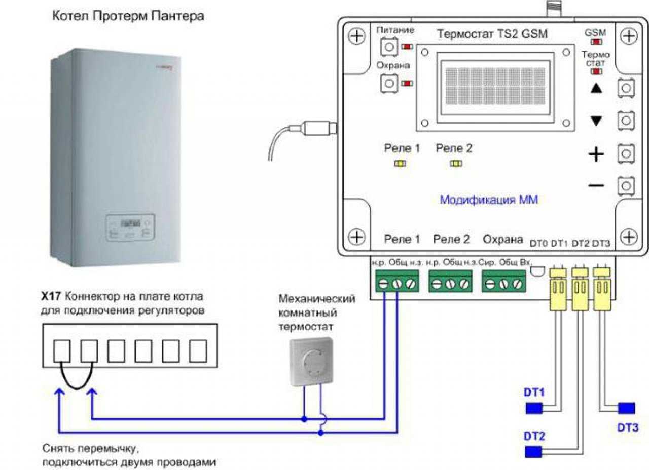Решаем, как подключить термостат к газовому котлу автономного отопления