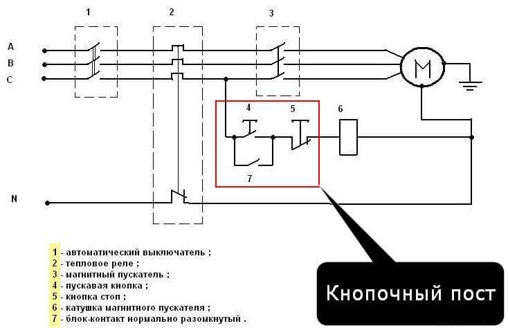 Электромагнитный пускатель на 380в к электродвигателю: устройство и принцип работы схемы подключения