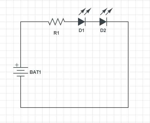 Расчет резистора для светодиода при различных соединениях