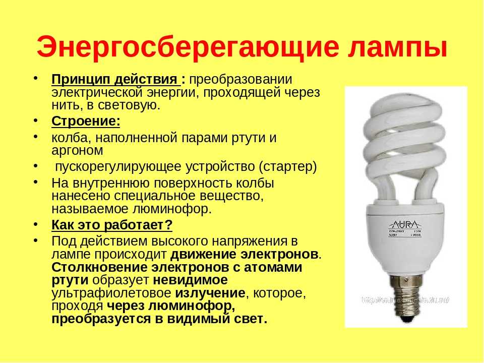 Что делать, если разбилась энергосберегающая лампочка