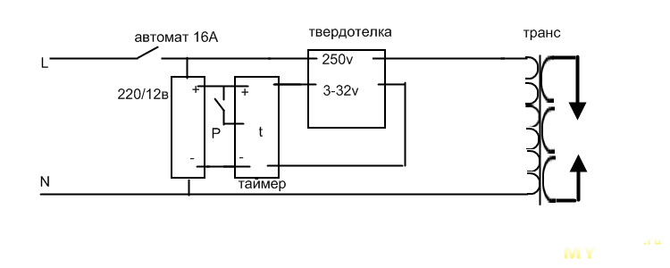 Споттера из микроволновки схема