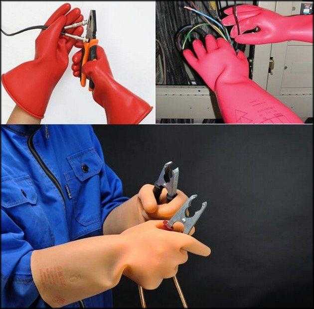 Использование диэлектрических перчаток. Перчатки электромонтажника ДКС. Краги электрика диэлектрические. Резиновые перчатки для электриков. Изоляционные перчатки для электриков.