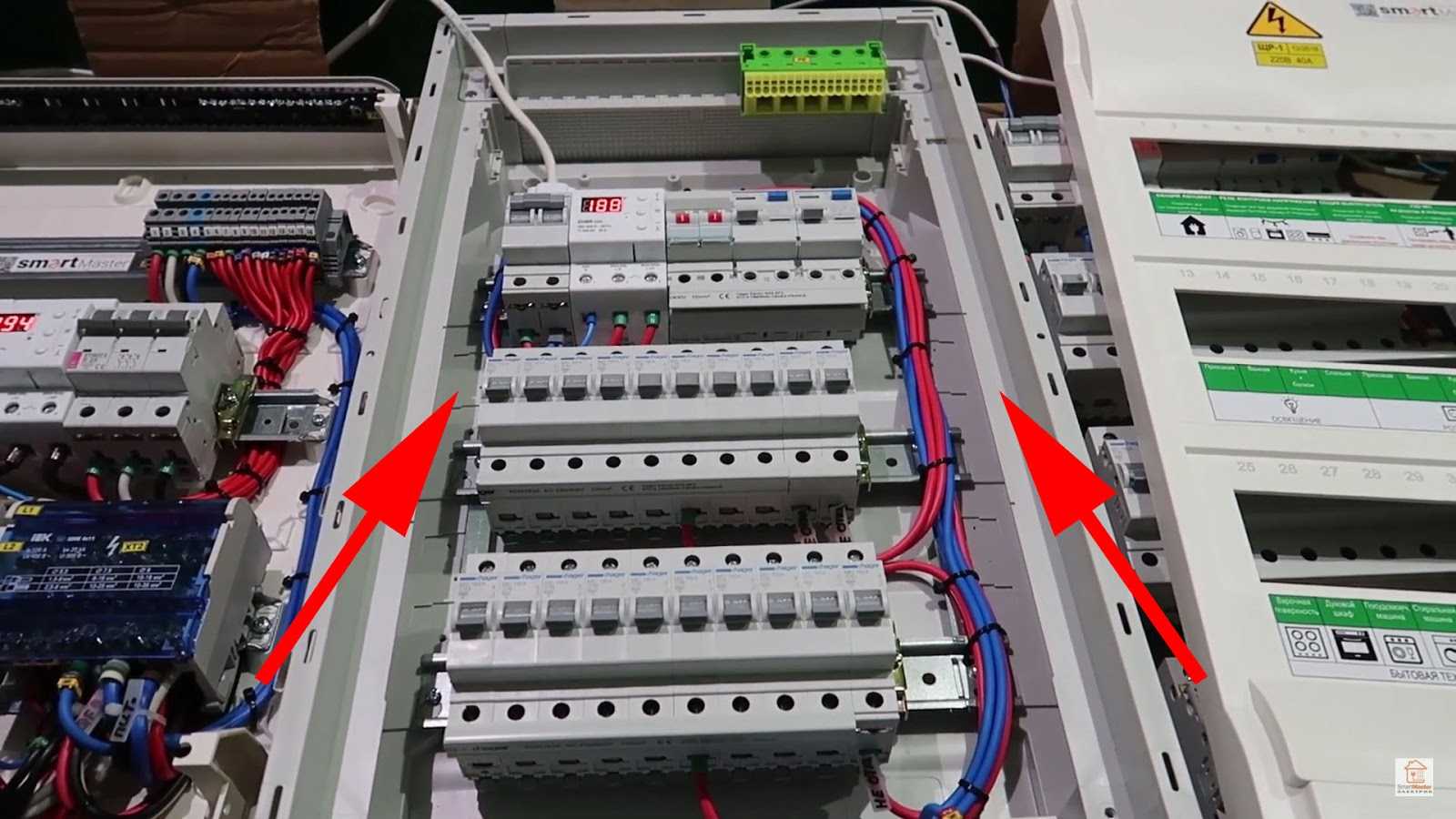 Неотключаемые линии в щитке схема