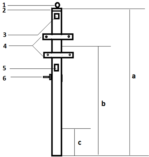 Трубостойка для ввода сип - 7 этапов работы, чертеж, размеры