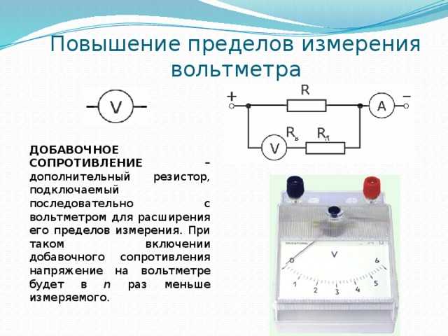 Определить сопротивление шунта амперметра. Схема включения амперметра и вольтметра с сопротивлением. Схема подключения вольтметра для определения напряжения. Схема включения амперметра для измерения постоянного напряжения. Схема подключения амперметра для определения напряжения.