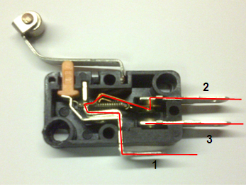 Основные компоненты концевого выключателя
