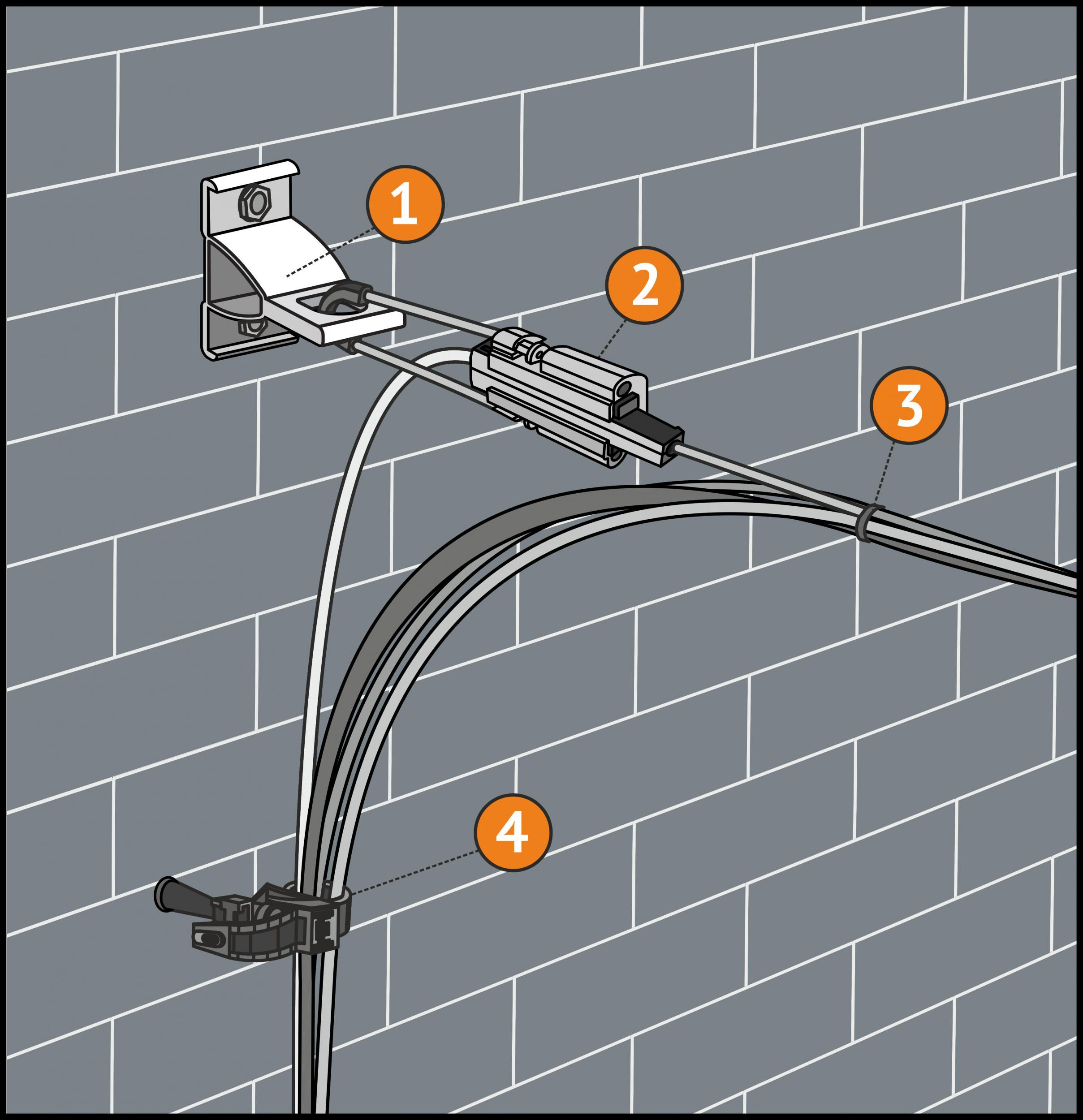 Способы крепления проводов и кабелей к стене
