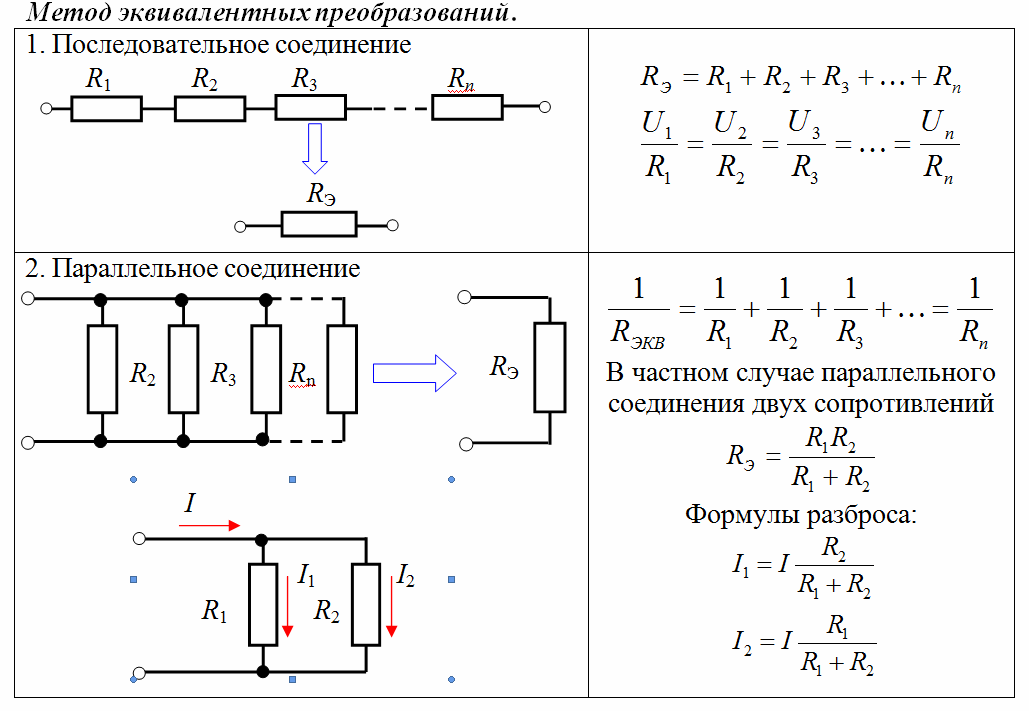 Онлайн калькулятор расчета параллельного соединения резисторов