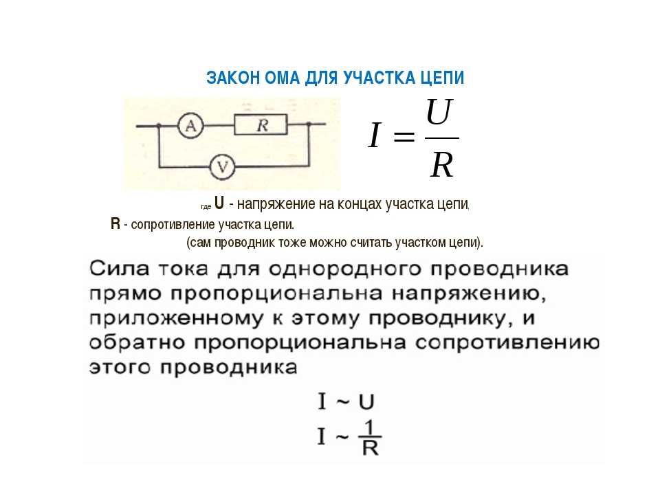 Закон ома для участка цепи. определение, формула расчета, калькулятор