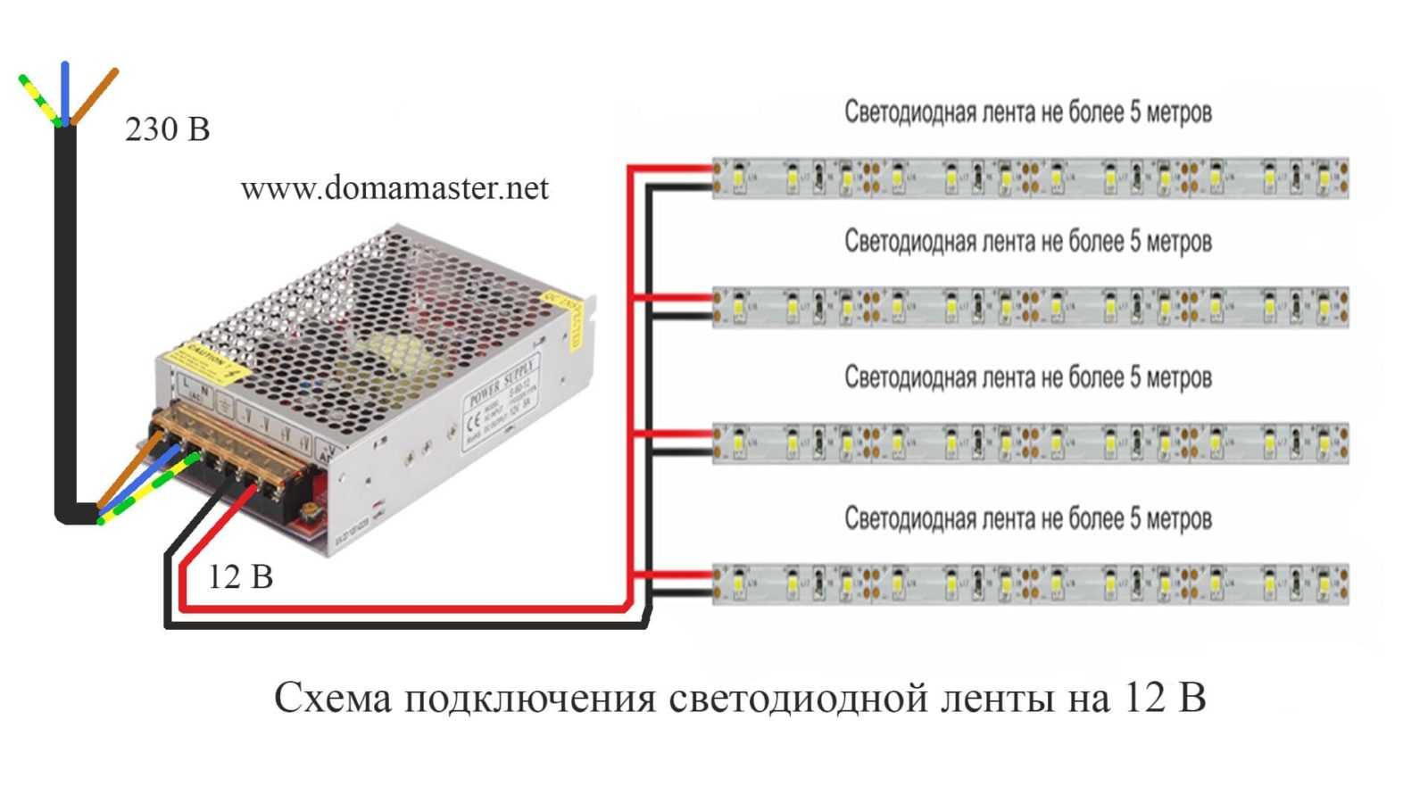Как подключить светодиодную ленту к 220 в без блока питания: способ подключения led ленты напрямую