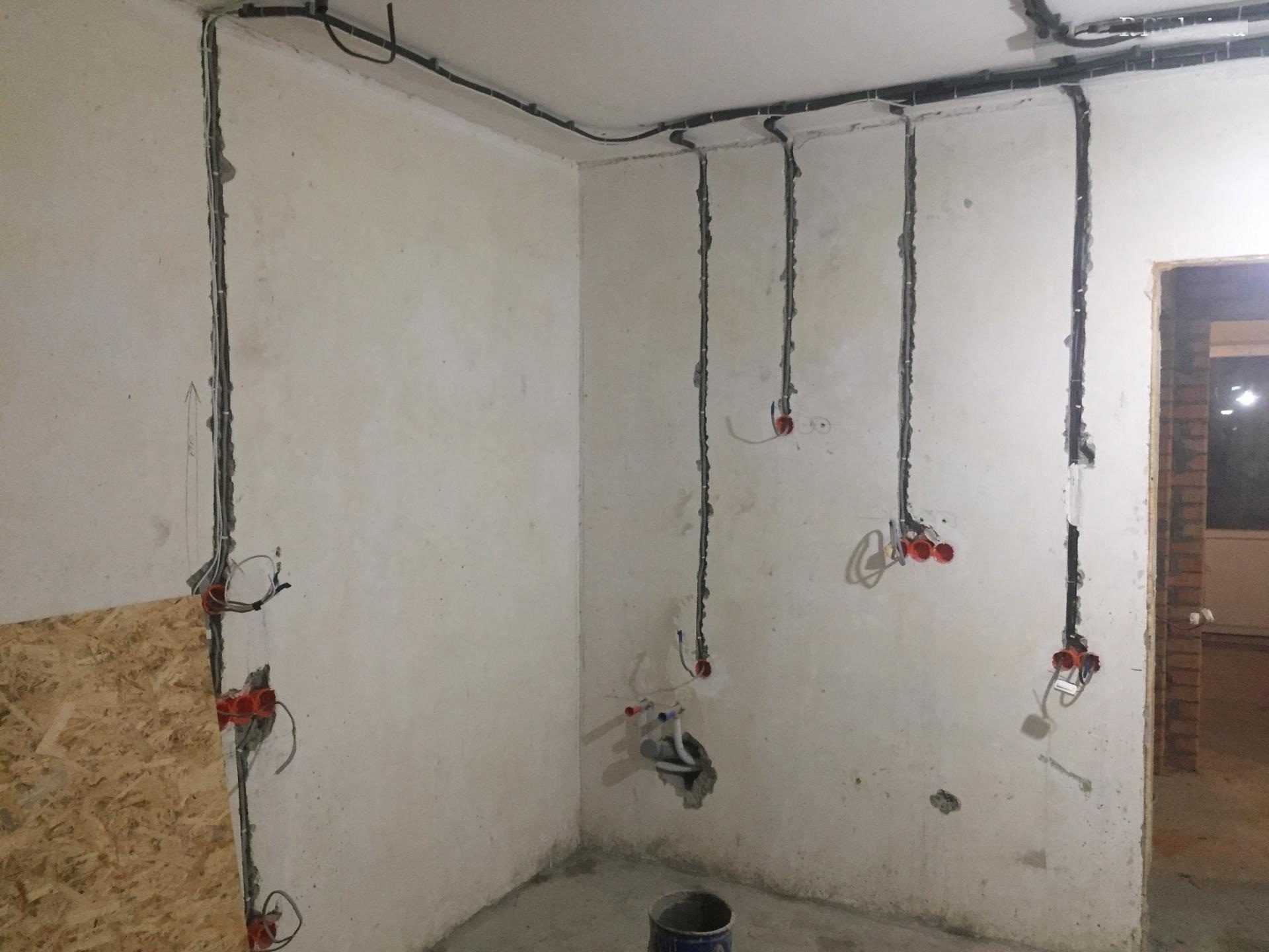 [москва] прокладка электрики в однокомнатной квартире под ключ
