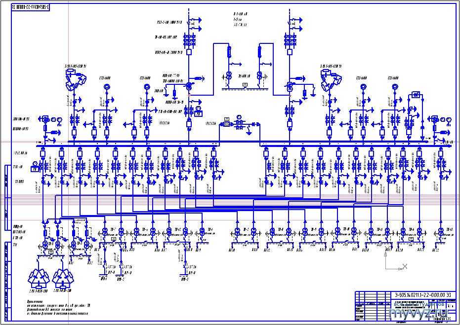 Однолинейная схема электрических сетей заявителя