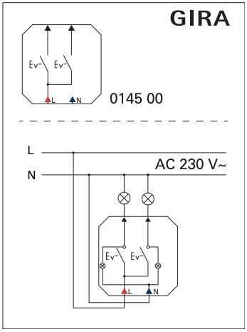 Подключение проходного выключателя схема с двух мест