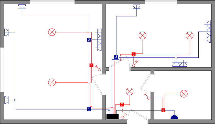 Схема подключения проводов в распределительной коробке: рассмотрим подробно