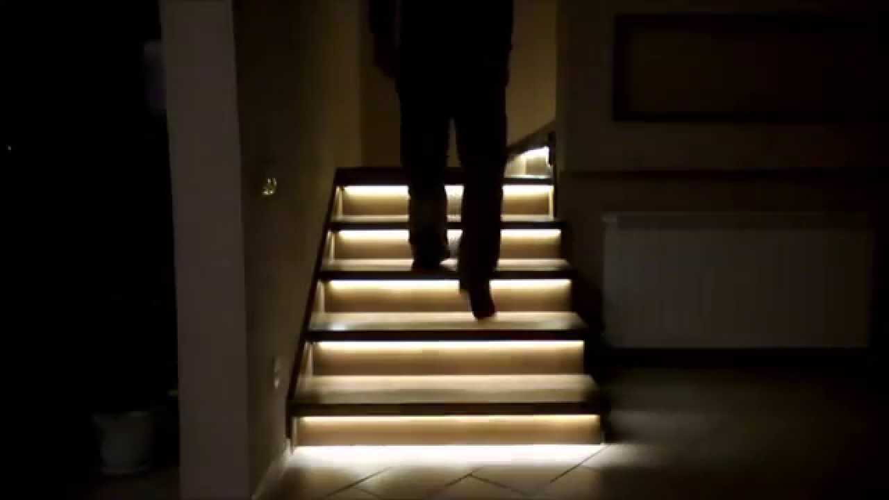 Подсветка лестницы на ступенях с датчиком движения своими руками