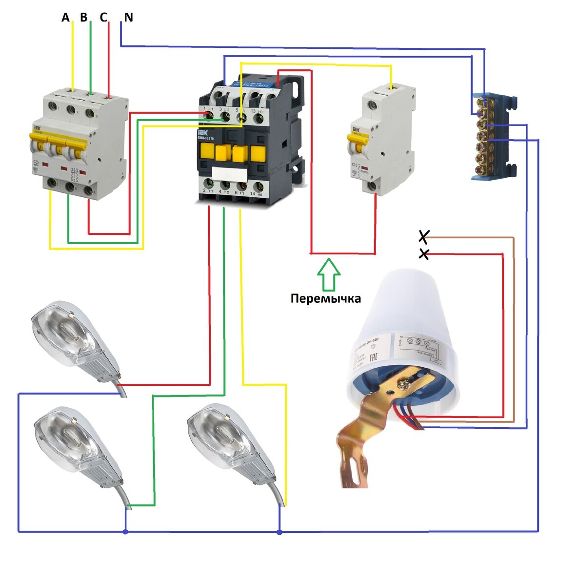 Схема и способы подключения электродвигателя