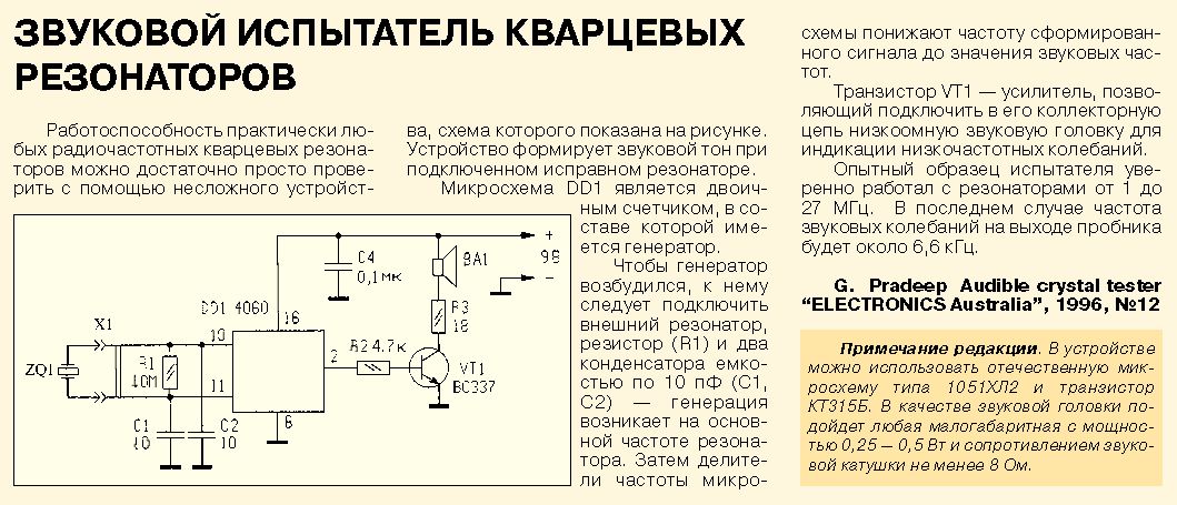 Виды генераторов высокой частоты