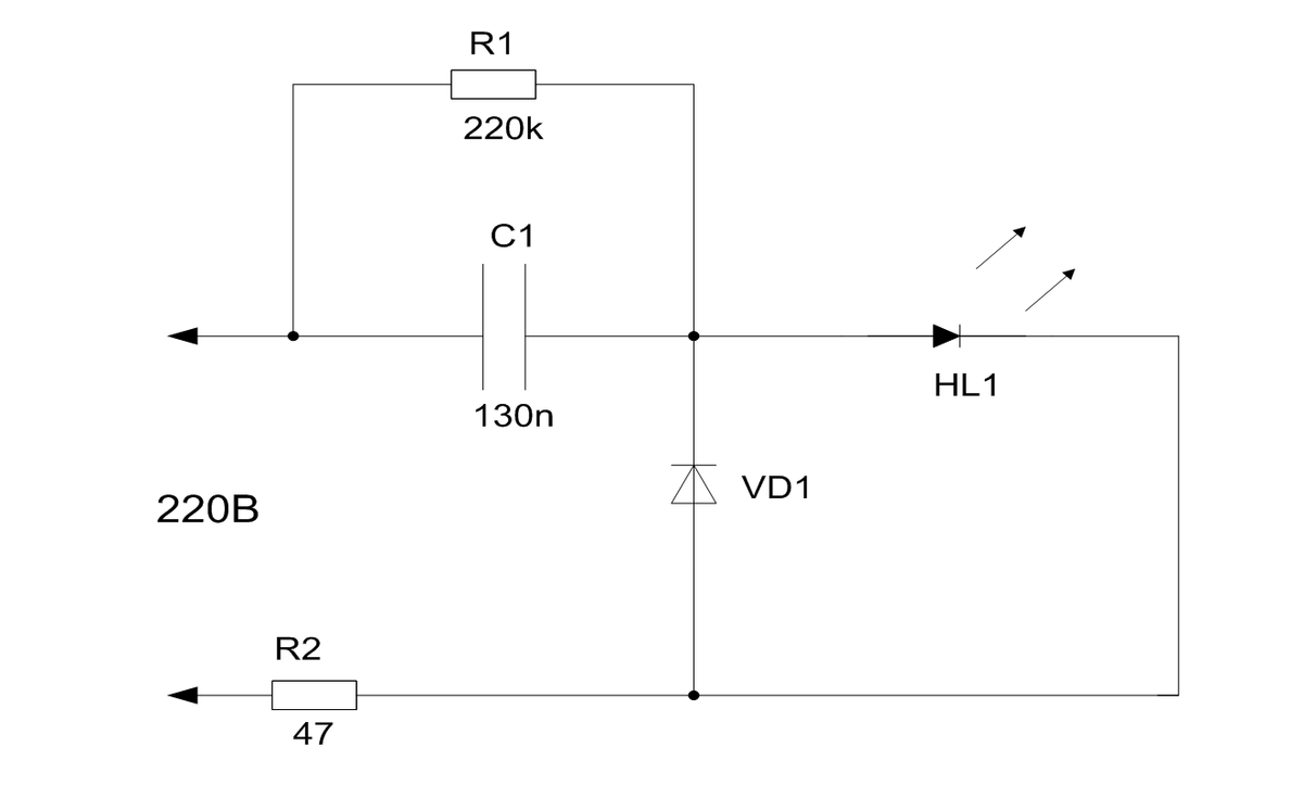Как подключить светодиодный светильник к 220 в: схема и правила